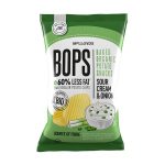 MCLLOYDS Печен картофен чипс BOPS, със сметана и лук ,БИО, без глутен, 85 гр.